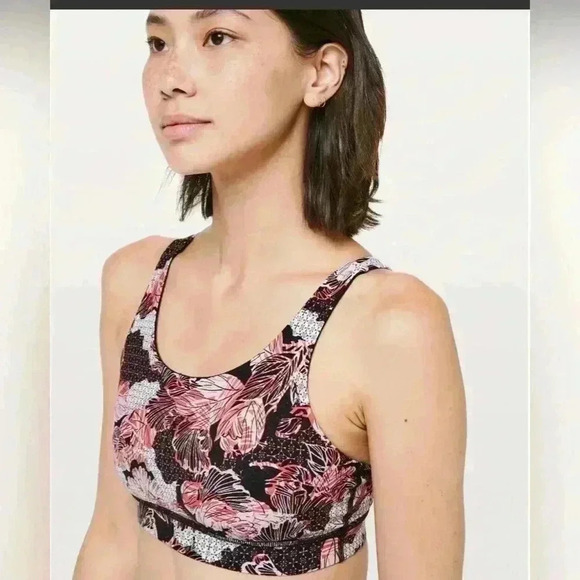 lululemon athletica Tops - NWOT Lululemon Energy Bra Nulux *Lunar New Year Artisan Spring Multi size 2